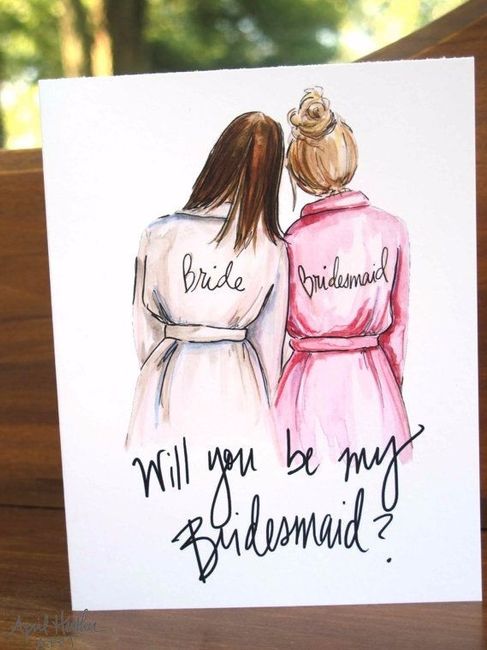 ¿Cómo le pidieron a sus amigas que fueran sus damas?