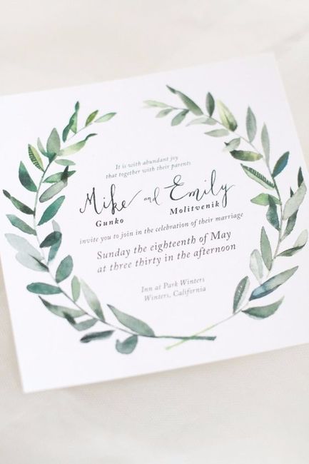 8 invitaciones modernas ¿cuál prefieres?