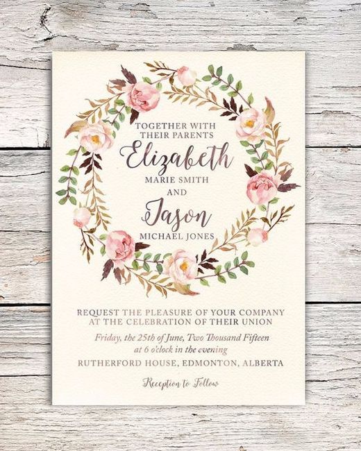 8 invitaciones modernas ¿cuál prefieres?