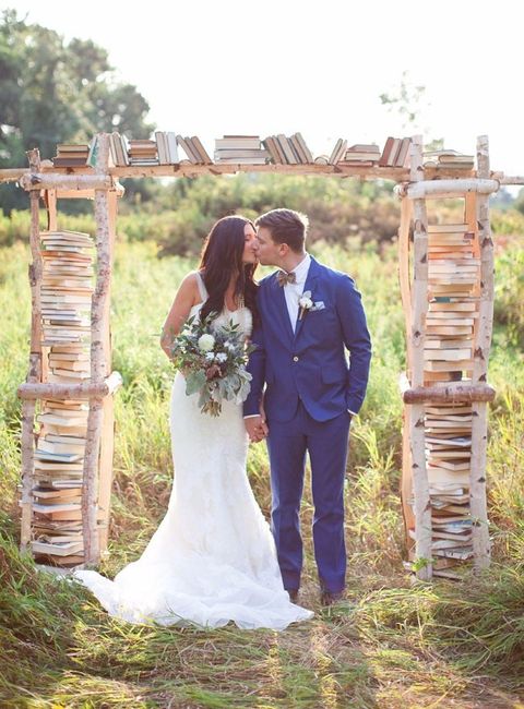Arcos de boda con libros ¿cuál te gusta más?