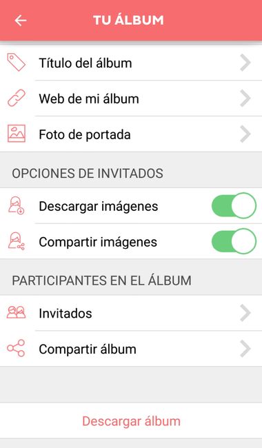 Actualizaciones en la app de Weshoots