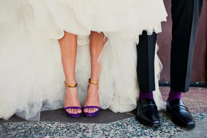 Zapatos morados para noviaZapatos morados para novia