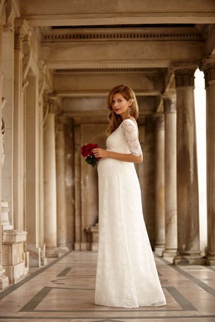 Vestido de novia para embarazadas