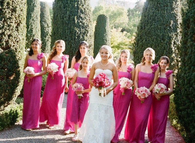5 vestidos fucsia para damas