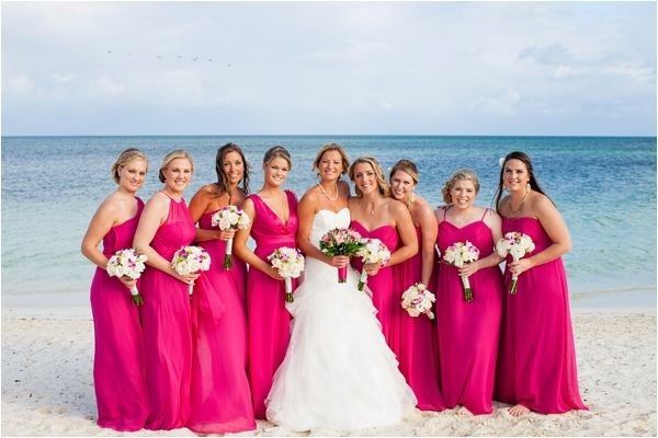 5 vestidos fucsia para damas