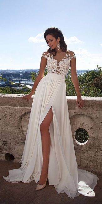 6 vestidos con abertura delantera