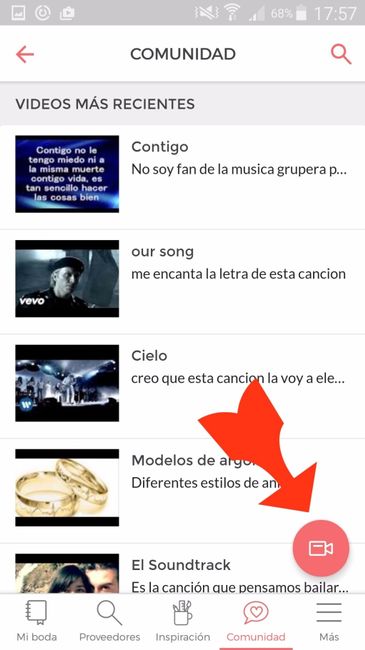 Cómo subir un video (desde la app)