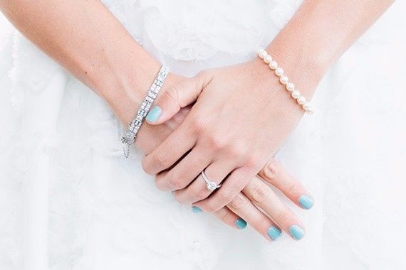 5 uñas azules para novia ¿cuál prefieres?