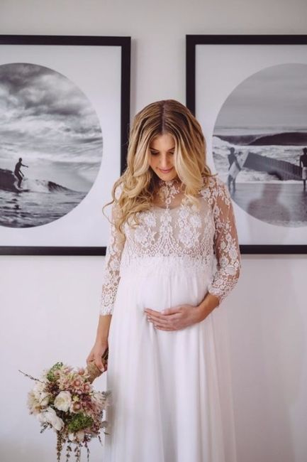 8 vestidos para novias embarazadas ¡vota por tu favorito!