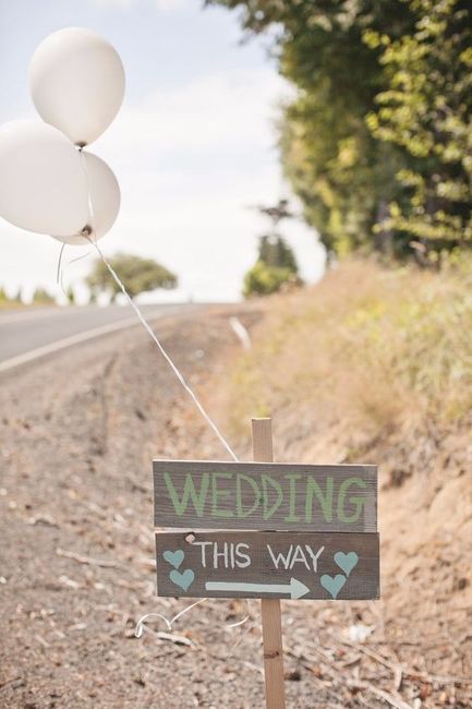 ¿Pondrás señalamientos en tu boda?