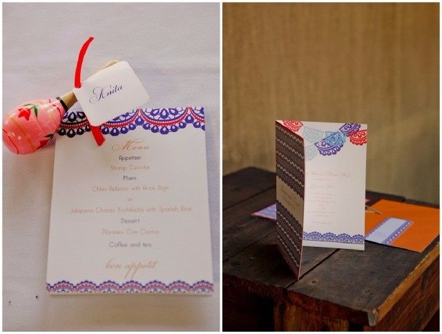 10 invitaciones con papel picado para bodas mexicanas