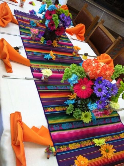caminos de mesa estilo mexicano