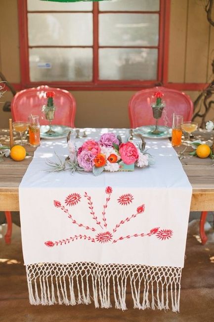 caminos de mesa estilo mexicano