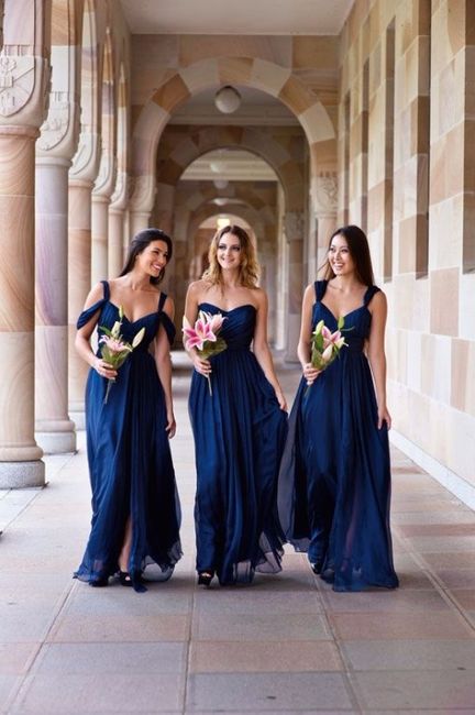 8 vestidos lapis blue para damas