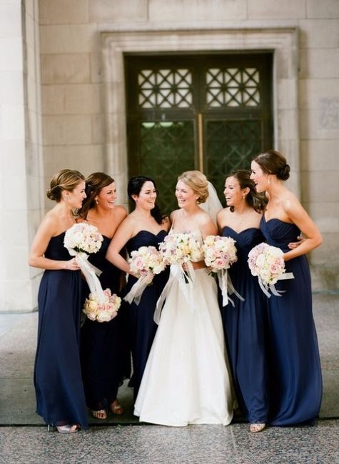 8 vestidos lapis blue para damas