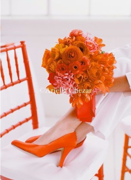 5 ramos de novia color flame ¡vota por tu favorito!