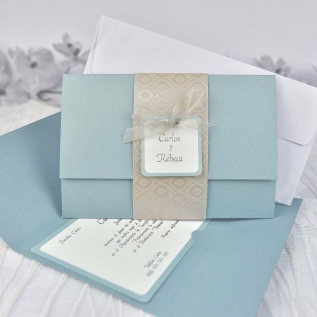 8 invitaciones azules ¡escoge tu favorita!