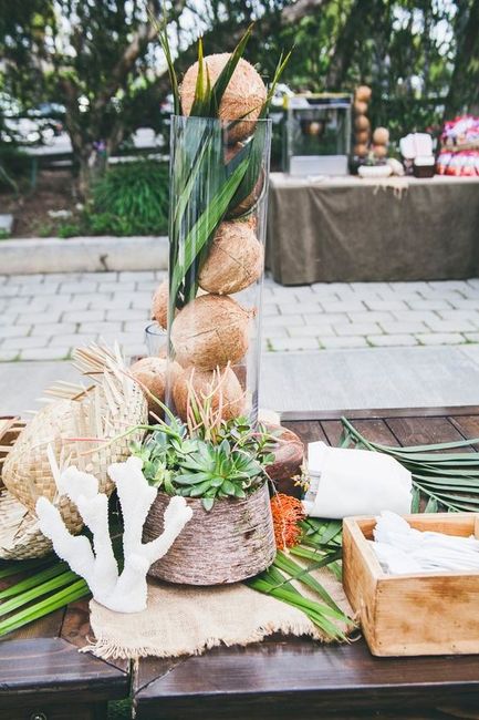 ideas con cocos para tu boda ¡escoge una!
