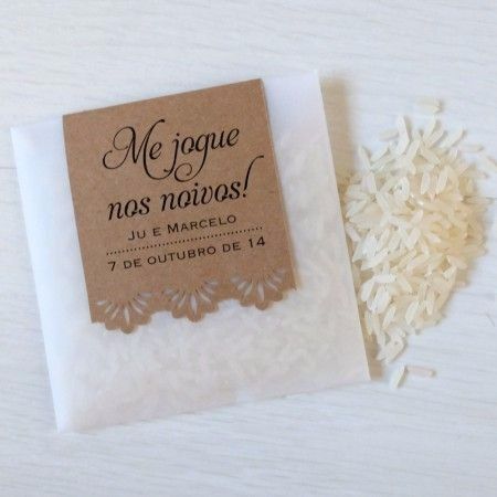 ideas originales para entregar el arroz