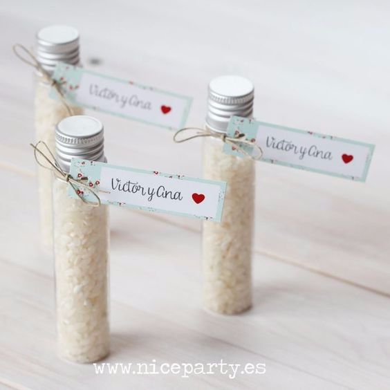 ideas originales para entregar el arroz