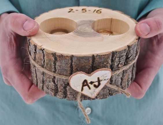 6 porta anillos de madera ¡escoge uno!