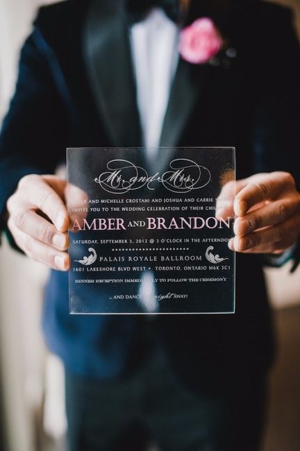 5 invitaciones transparentes ¡escoge tu favorita!
