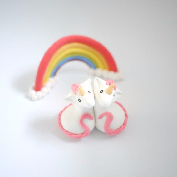 6 cake toppers de unicornio ¿te atreverías?