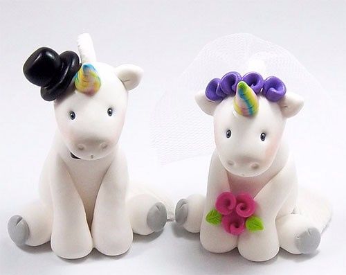 6 cake toppers de unicornio ¿te atreverías?