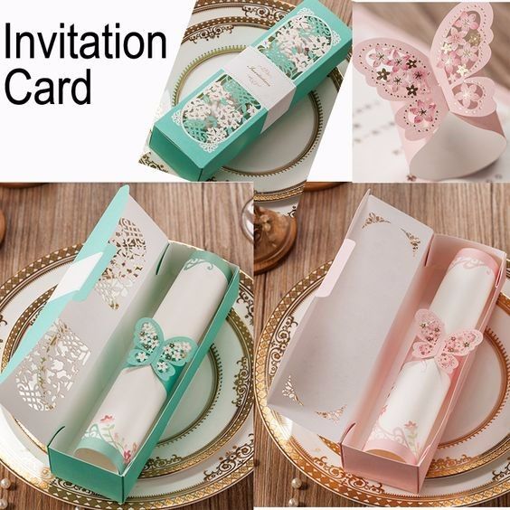 4 invitaciones en caja ¿cuál te gusta?