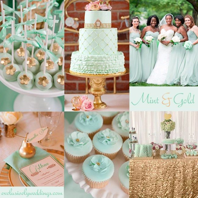 Mint and gold 