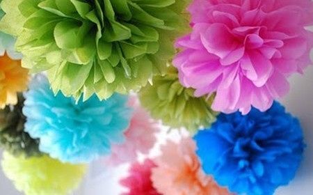 POMPONES DE PAPEL