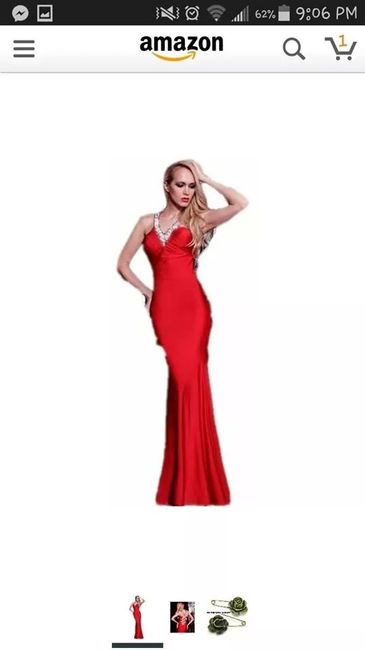 ¿damas de honor con vestido largo rojo? - 4