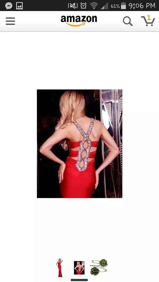 ¿damas de honor con vestido largo rojo? - 5