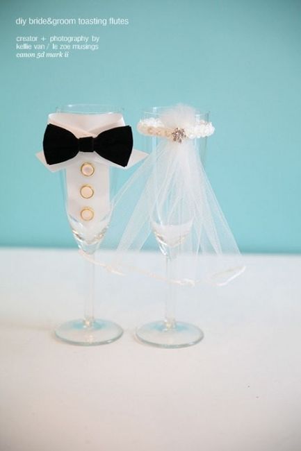 Copas para novios DIY