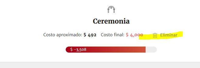 eliminar valor