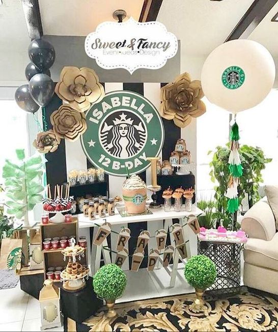 3.Bridal Shower: temática Starbucks