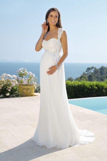 3) Vestidos de novia para embarazadas