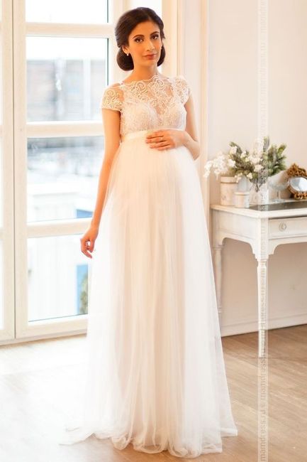 4) Vestidos de novia para embarazadas