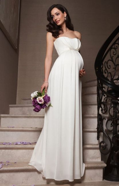 6) Vestidos de novia para embarazadas