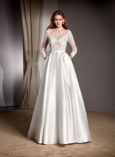 C) Vestido de novia con bolsillo