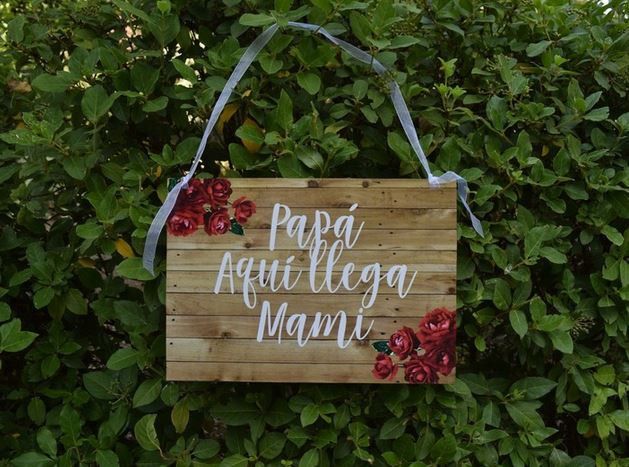 Ideas para los carteles anunciando la llegada de la novia 2