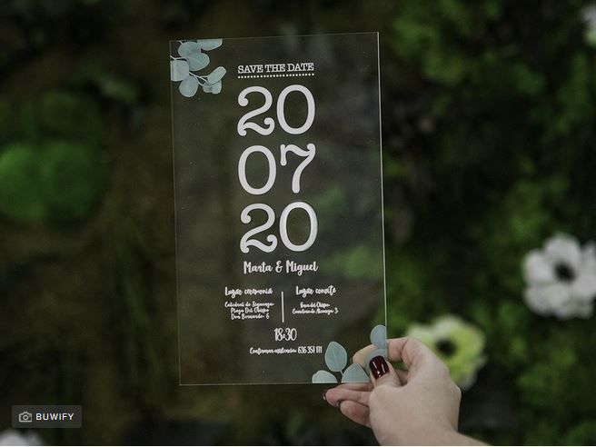 Invitaciones de bodas en metacrilato, ¿has visto? - 1