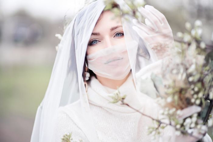 Mirada de novia, ¡con cubrebocas! - 6