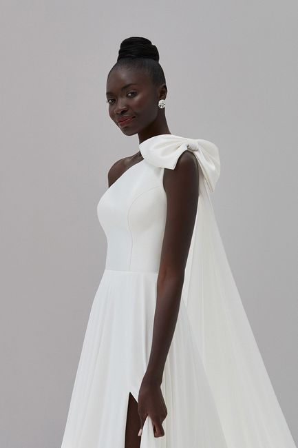 4 vestidos de novia con moños 🎀👰 - 1
