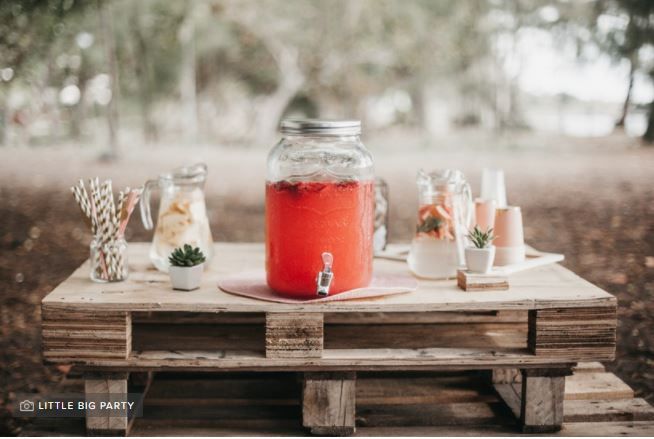 Barra libre de aguas frescas para la boda 2