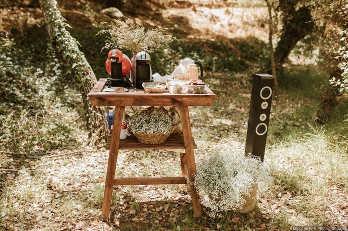 Hace frío y… ¿una mesa de café durante la recepción? 1