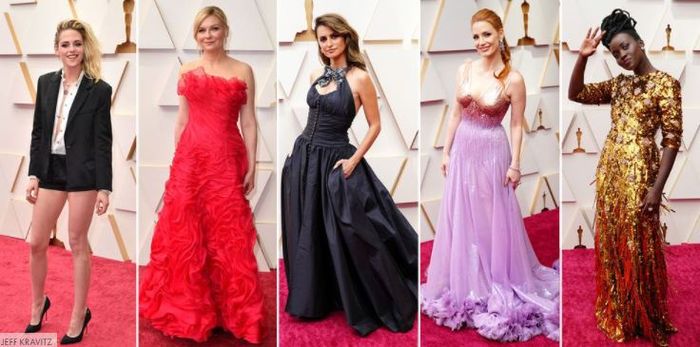 ¡Descubre aquí los estilismos más top de la alfombra roja de los Oscars! 🎥 1