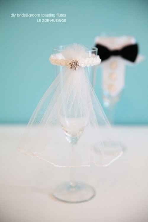 Copas para novios DIY