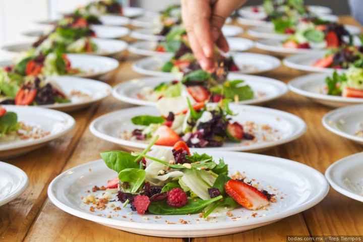 Invitados veganos, vegetarianos, con intolerancias alimentares