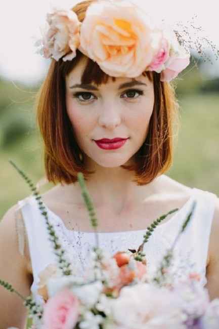 5) 10 peinados de novia con flequillo